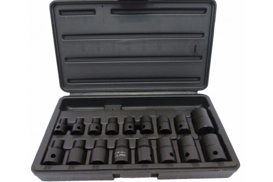 Torx uitwendig kracht/ impact doppenset 17-delig